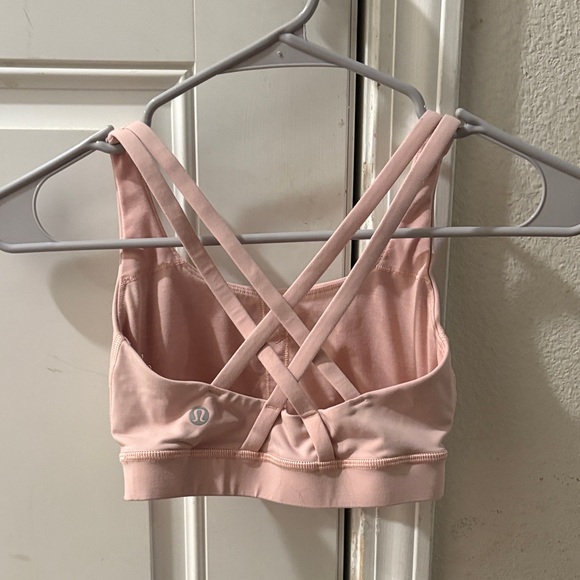 Lululemon Athletica Blush Pink Cross-Back Sports Bra - Picture 2 of 2